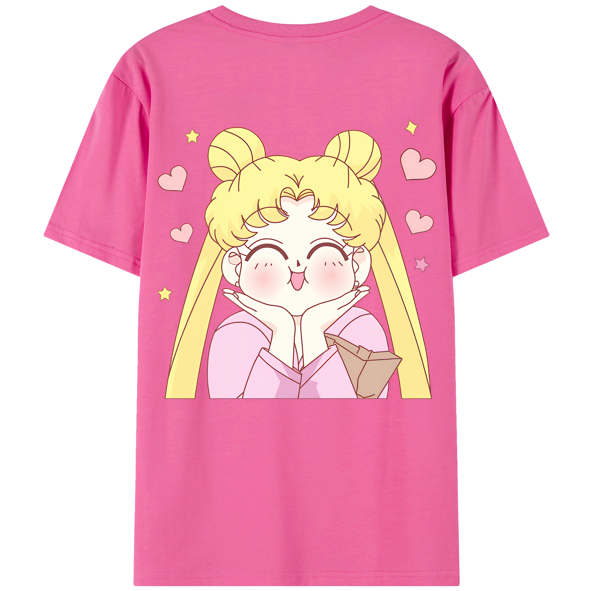 （画像用） 美少女戦士セーラームーン 愛野 美奈子 あいの みなこ Sailor Moon Aino Minako レディース半袖Tシャツ(バックプリント)